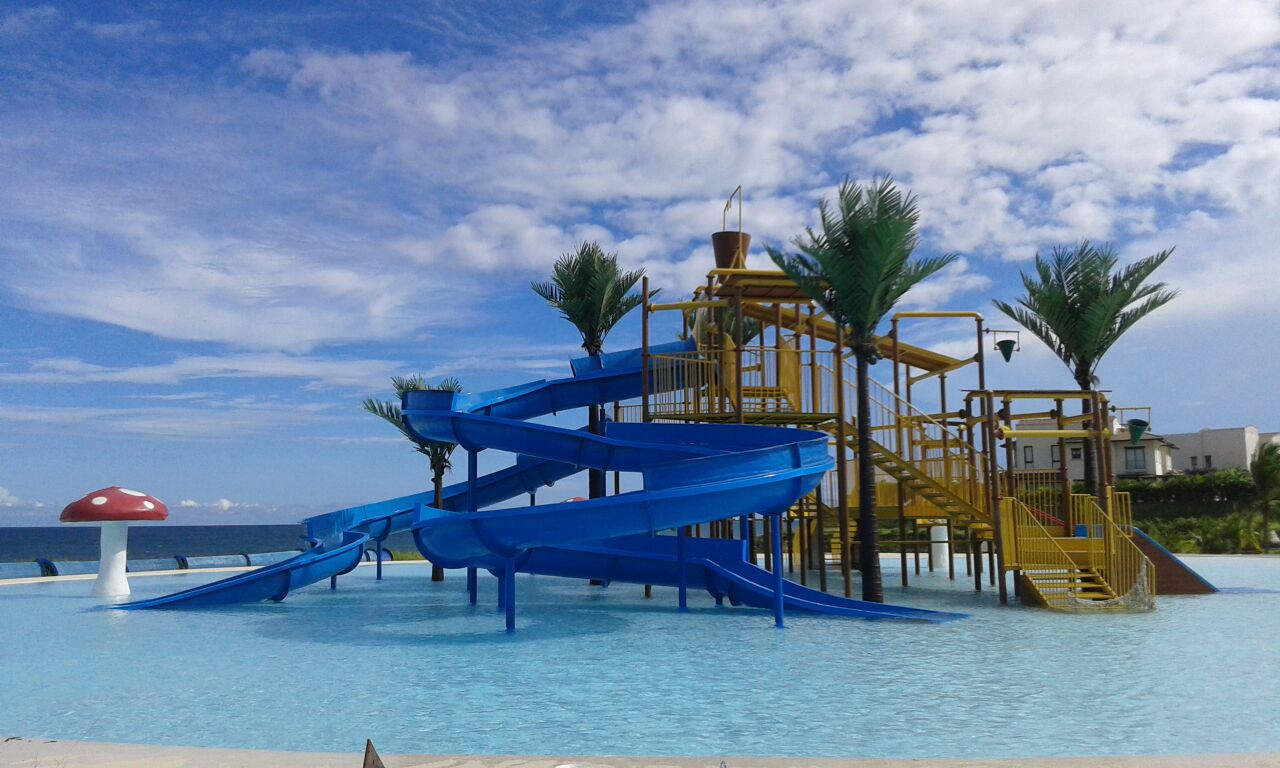 Parque acuático de las unidades de playa